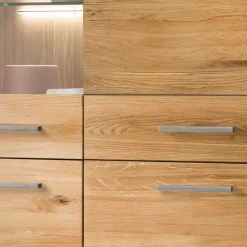 102x204x40 cm Wohnzimmer Holzschrank aus Wildeiche - Loitons