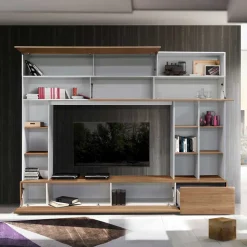 277x209x40 cm Wohnzimmerwand zweifarbig - Ceroc