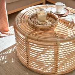 66x36x66 Couchtisch aus Rattan Geflecht - Phildel