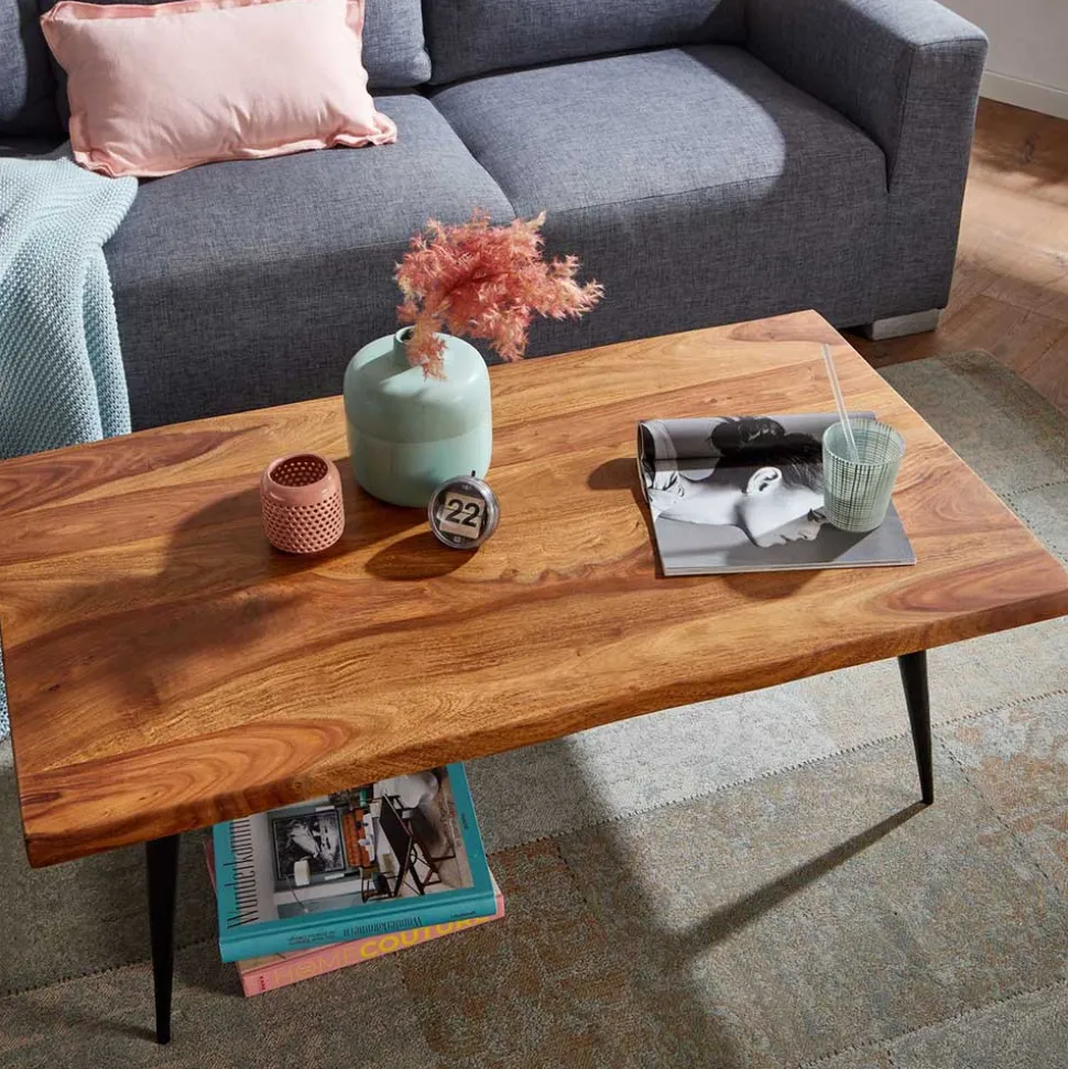 110x40x60 Couchtisch aus Sheesham Massivholz - Placer