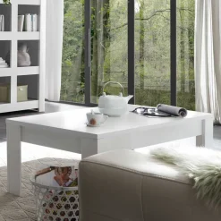 122x45x65 Couchtisch in Weiß lackiert - Mikes