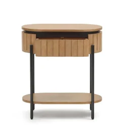 55x65x35 Design Nachtkommode oval - Ilvenda