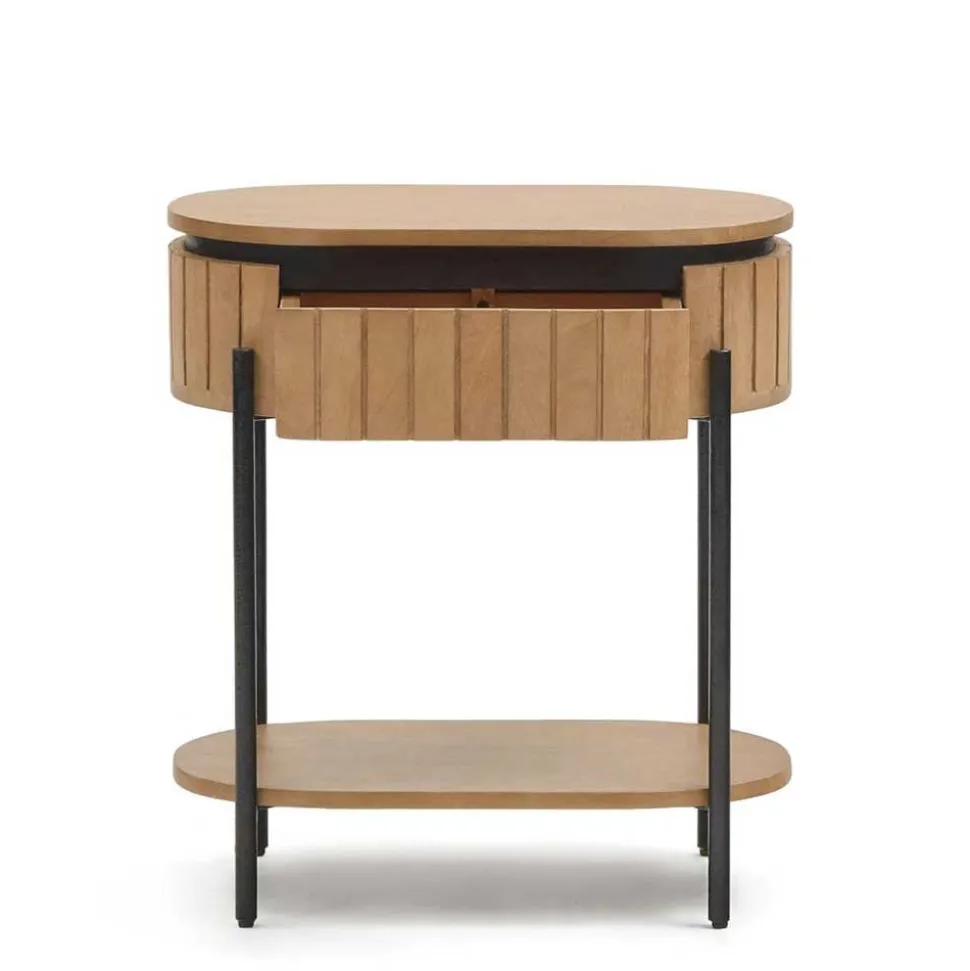 55x65x35 Design Nachtkommode oval - Ilvenda