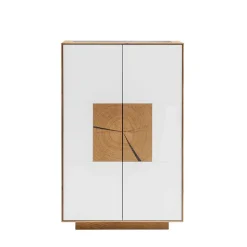 72x112x37 Design Schrank mit Glas Deckel - Mandrey