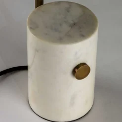 30x53x30 Design Tischleuchte in Schwarz & Messing - Streetline