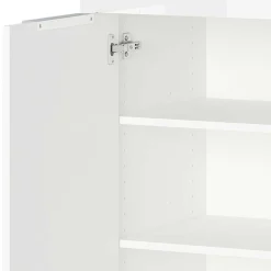 83x101x42 Design Vertiko in Weiß mit Glas - Soraga