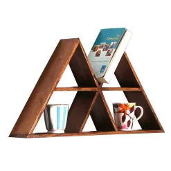 70x35x10 Design Wandregal Dreiecke - Rundo