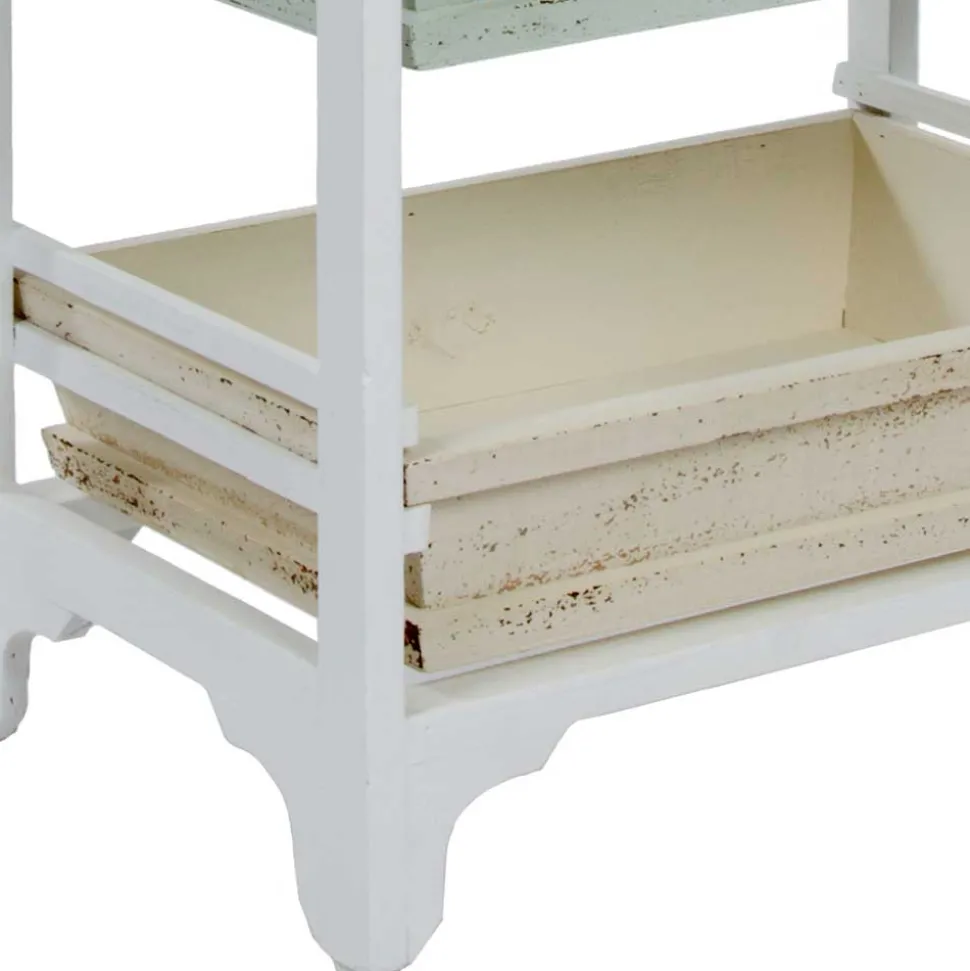 54x86x32 Designer Regal aus Kiefer im Shabby Chic - Caprera