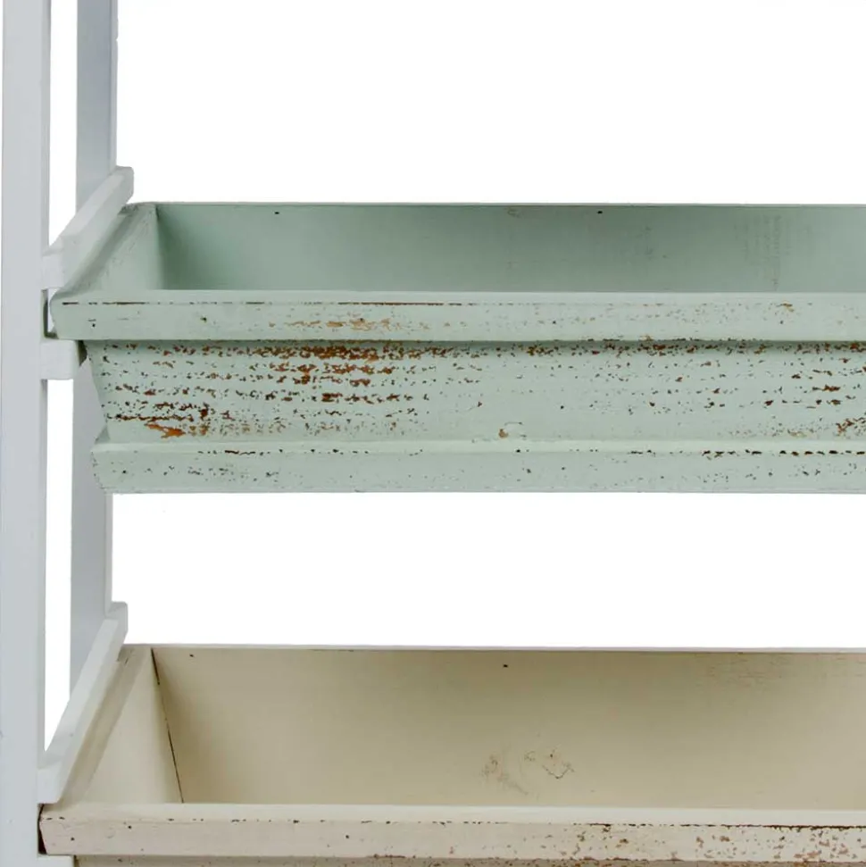 54x86x32 Designer Regal aus Kiefer im Shabby Chic - Caprera