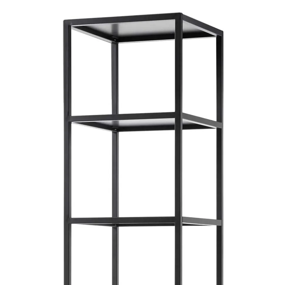 40x197x40 Designer Regal in Weiß & Schwarz - Enkraja