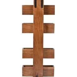 30x72x9 Designer Wandregal mit zwei Ablagen für Magazine - Toskana