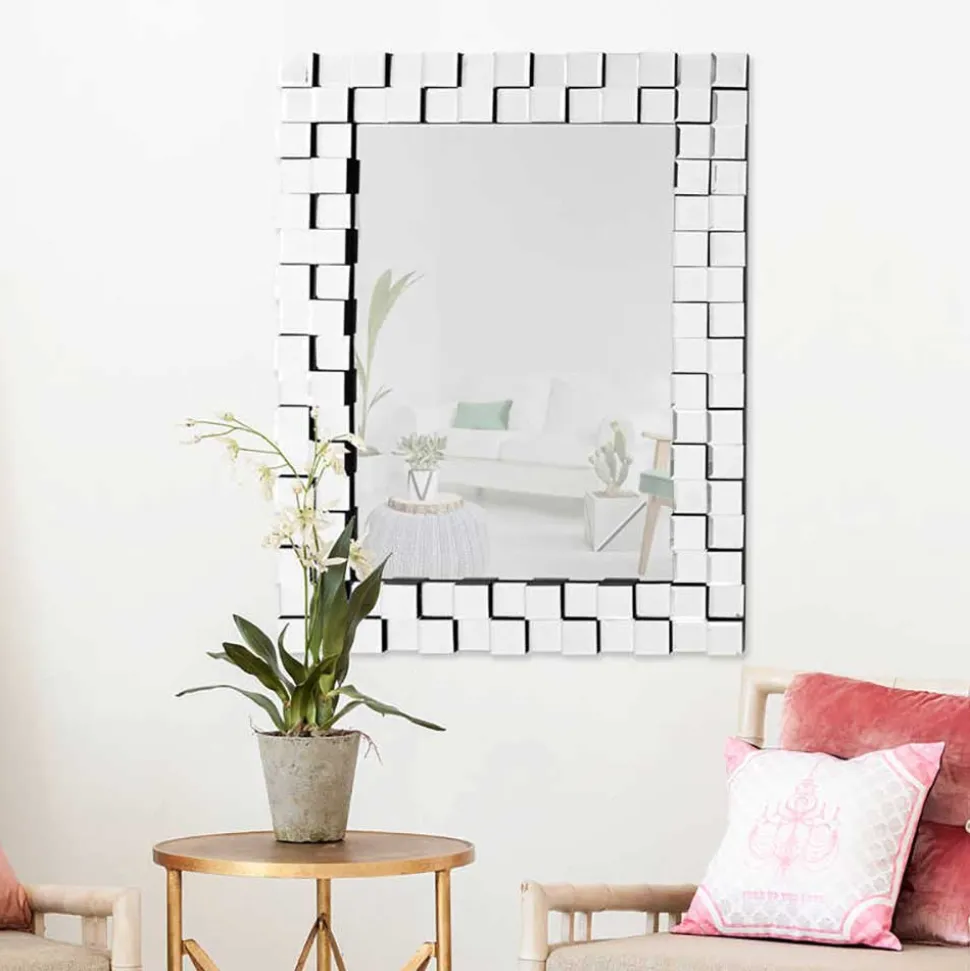 65x85x3 Designspiegel mit tollem Rahmen - Yelna