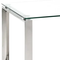 55x55x55 Designtisch mit Glasplatte - Tonico