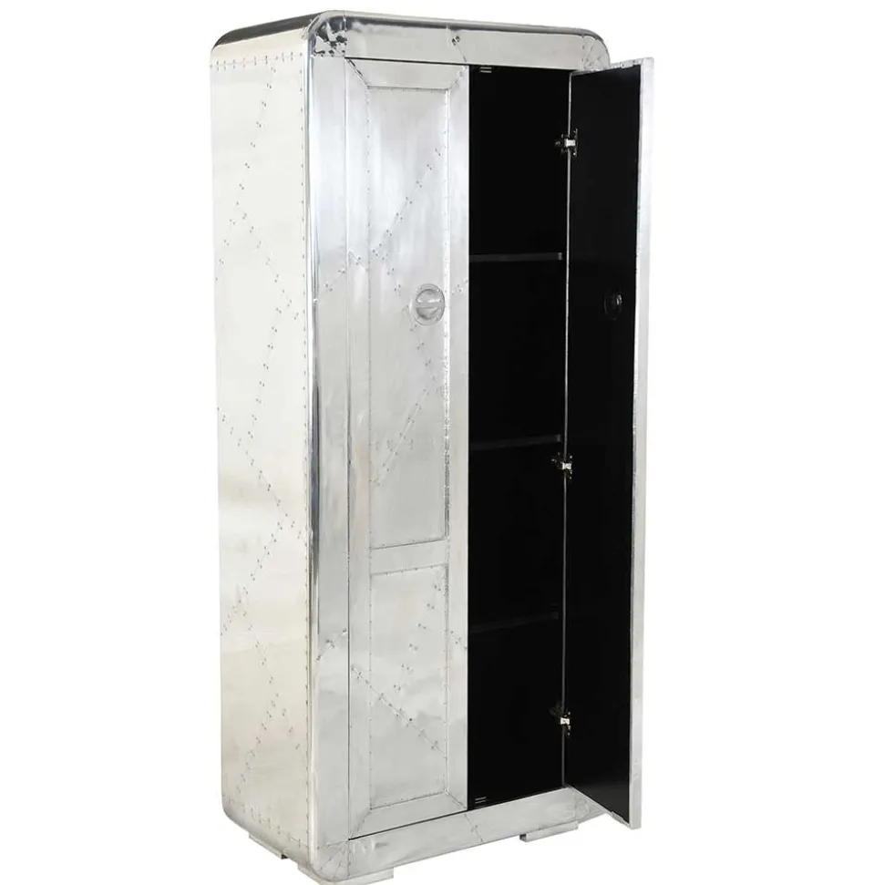 80x180x45 Dielen Schrank mit Alu - Pilot