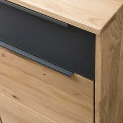 103x89x43 Dielenkommode in Eiche Bianco & Grau - Vervesdo