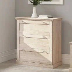 75x80x35 Dielenkommode in Holznachbildung Eiche - Onjedda