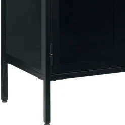 90x190x40 Doppeltür Vitrine aus Metall - Butoaie