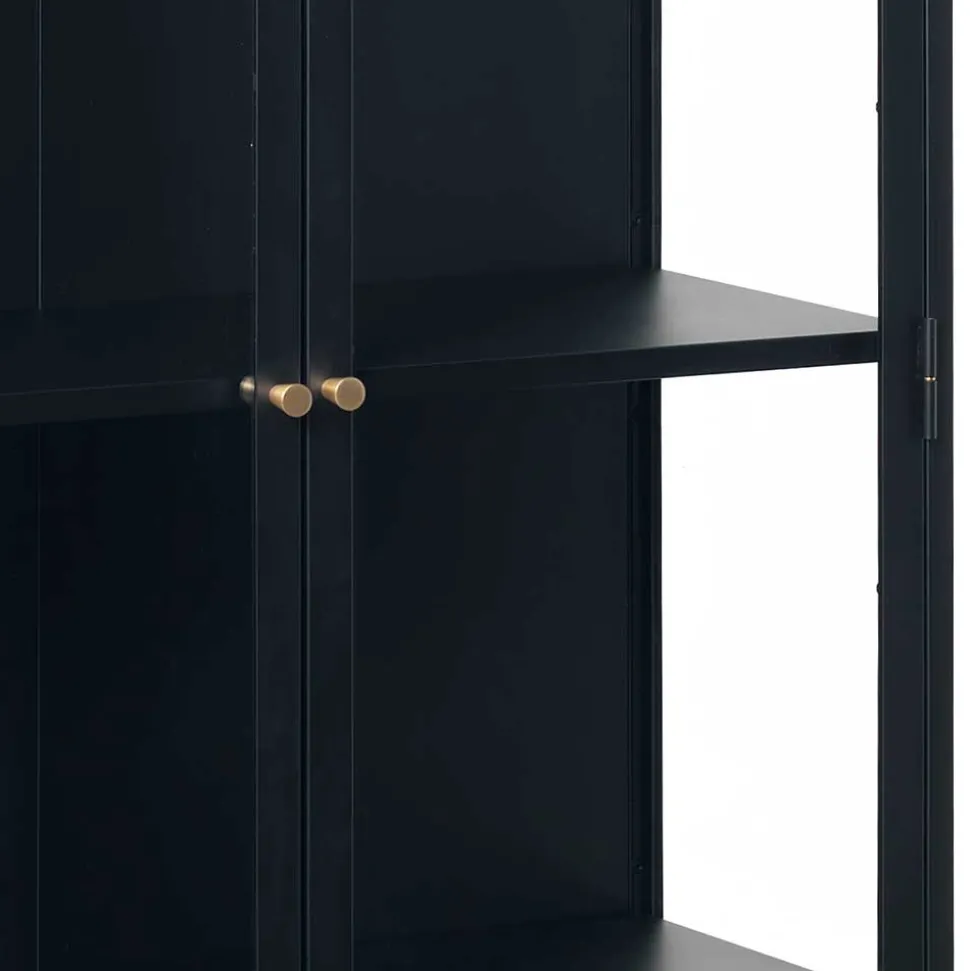 90x190x40 Doppeltür Vitrine aus Metall - Butoaie