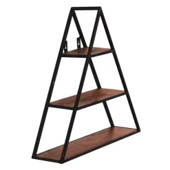 50x50x13 Dreieck Wandregal mit drei Böden - Mendoza