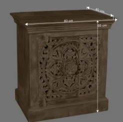 60x65x40 Etho Style Schrank Sandfarben - Runiasa