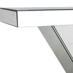 120x80x36 Extravaganter Tisch aus Spiegelglas - Livino