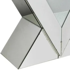 120x80x36 Extravaganter Tisch aus Spiegelglas - Livino