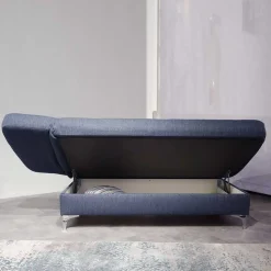 182x79x86 Federkern Schlafsofa in Blau - Curtici