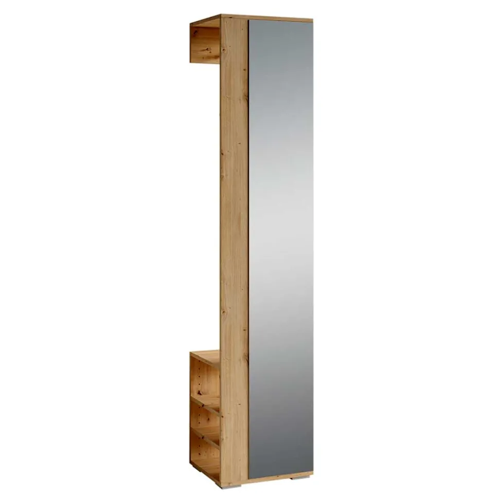40x184x35 Garderobe mit Spiegel und Schuhablage - Vilataras