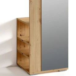 40x184x35 Garderobe mit Spiegel und Schuhablage - Vilataras