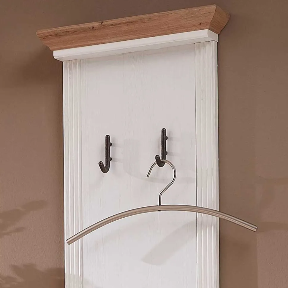 41x195x9 Garderobenpaneel mit 4 festen Haken - Nurelcas