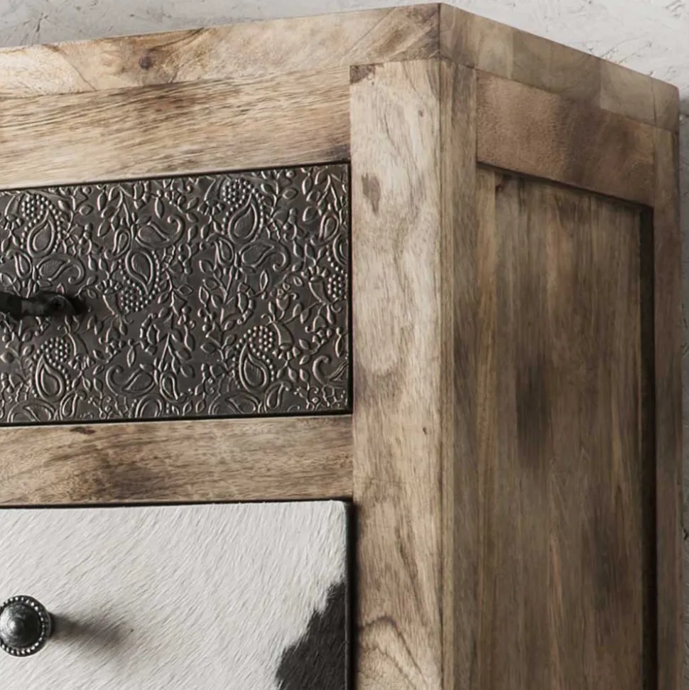 115x103x36 Große Kommode aus Recyclingholz - Calcalero