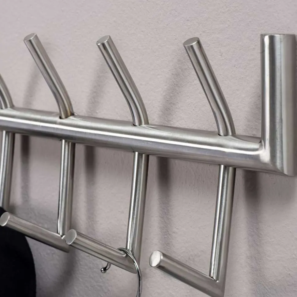 60x19x10 Hakenleiste mit zwölf Haken - Almond