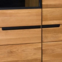 102x148x42 Highboard mit Glas Einsatz - 4-türig - Sennya