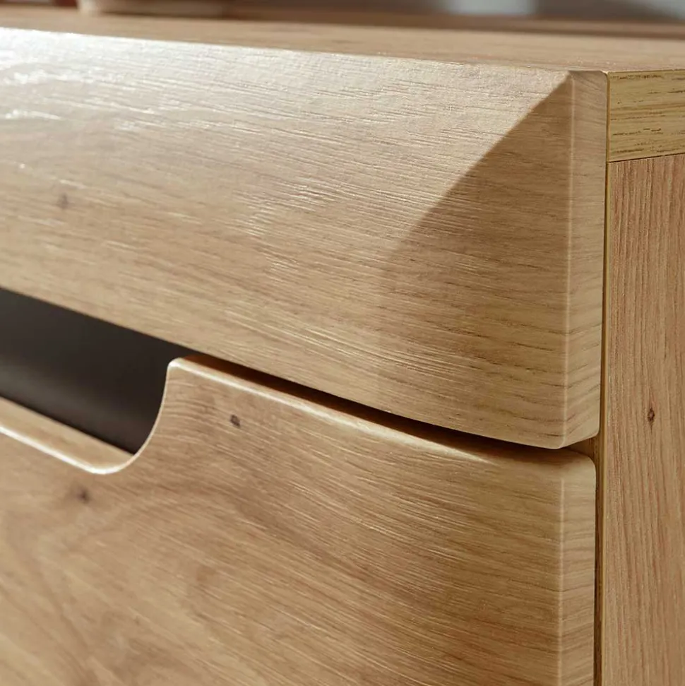 90x134x40 Highboard mit Glaseinsatz 2-türig - Olcian