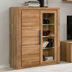 108x141x40 Highboard mit Glaseinsatz - Nelenia