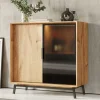 101x101x45 Highboard mit Schiebetüren - Fabiella