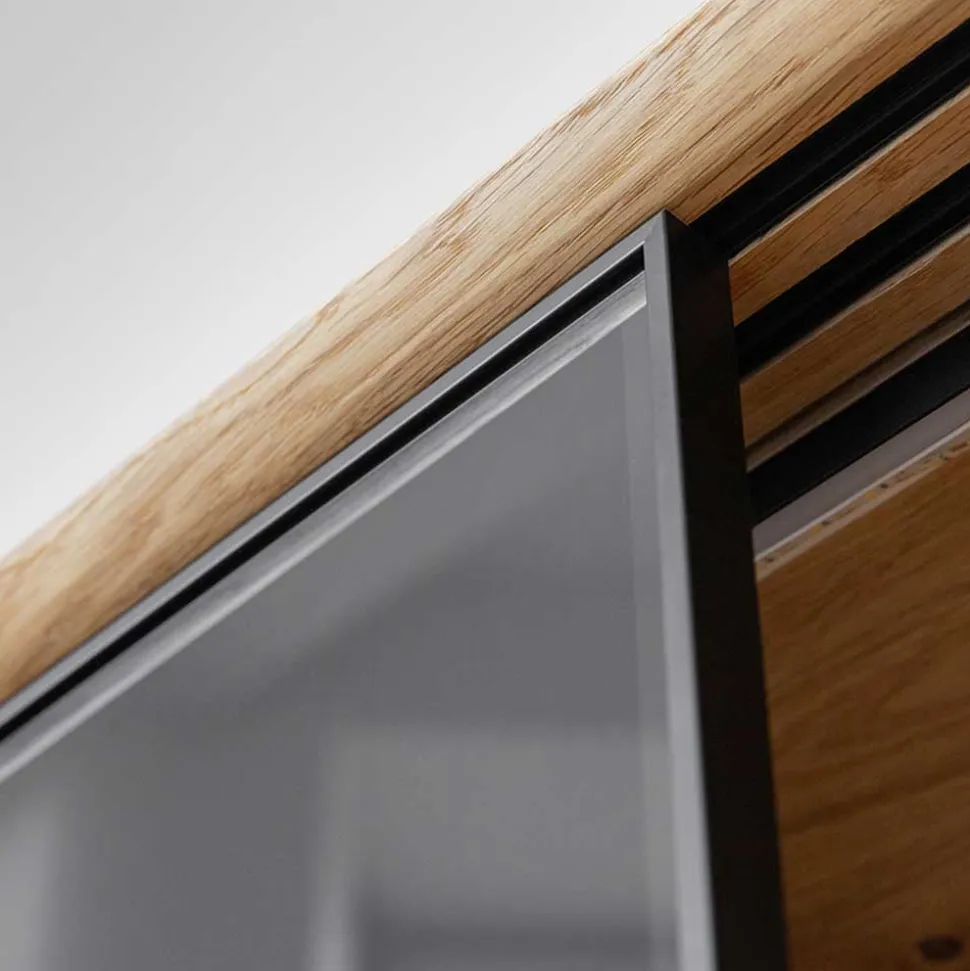 101x101x45 Highboard mit Schiebetüren - Fabiella