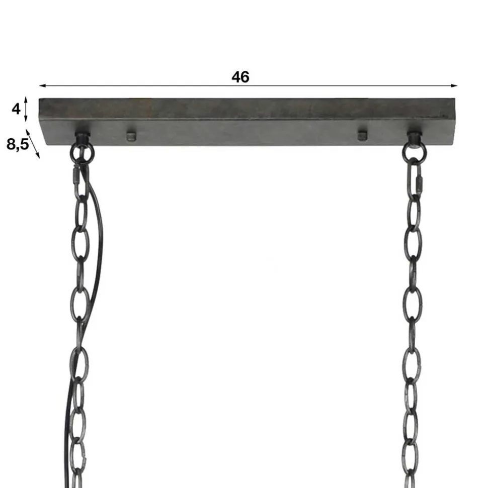 121x150x20 Hängeleuchte als Gitter Rolle - Frome