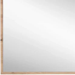 80x70x2 Hängespiegel mit Rahmen in Holzoptik - Kuetra