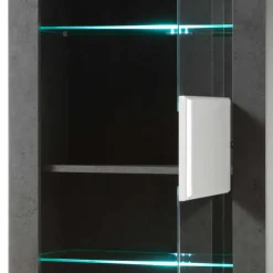 65x198x35 Hochglanz Vitrine mit 2 Türen - Istensa