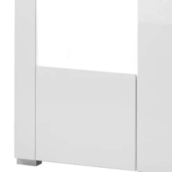 80x123x35 Hochglanz Vitrinenschrank in Weiß - Timmona