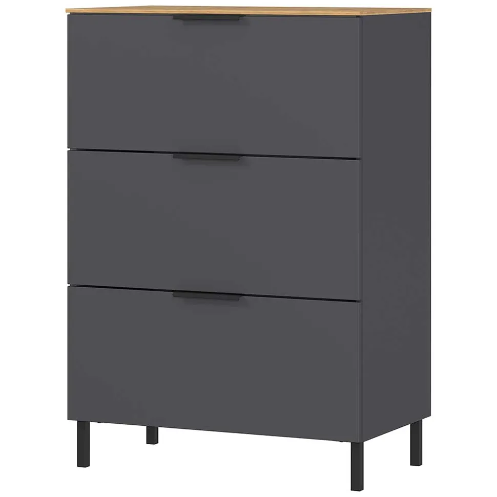 68x98x40 Hochkommode mit drei Schubladen - Lurys