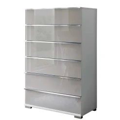 75x120x42 Hochkommode mit Glas Front - Nucina