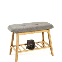 60x44x30 Hocker Bank aus Bambus - Iwarni