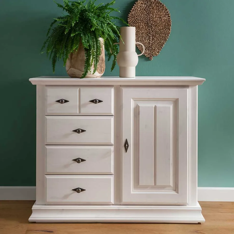 114x94x47 Hohe Kommode im Landhausstil - Beato