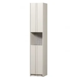 40x210x42 Hoher Schrank in Hellgrau - Glamoure