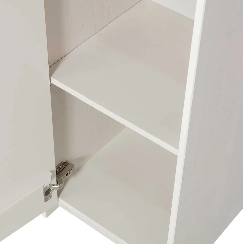 40x210x42 Hoher Schrank in Hellgrau - Glamoure