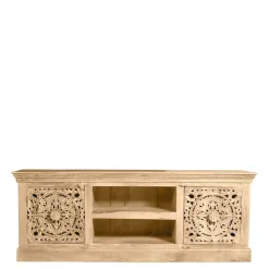 150x60x40 Holz Lowboard mit Ornamenten - Runiasa