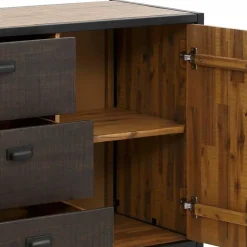 150x80x45 Industrial Kommode aus Holz & Metall - Nadeicra