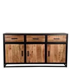 170x90x45 Industrial Sideboard mit Bügelgestell aus Metall - Piatrasun